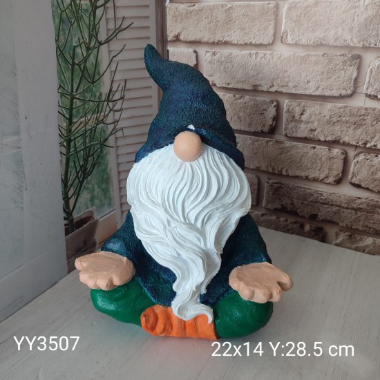 Noel Temalı Oturan Cüce Silikon Kalıp • El Yapımı Yılbaşı Dekoru ve Hediyelik Ürünler için Harika Seçenek!