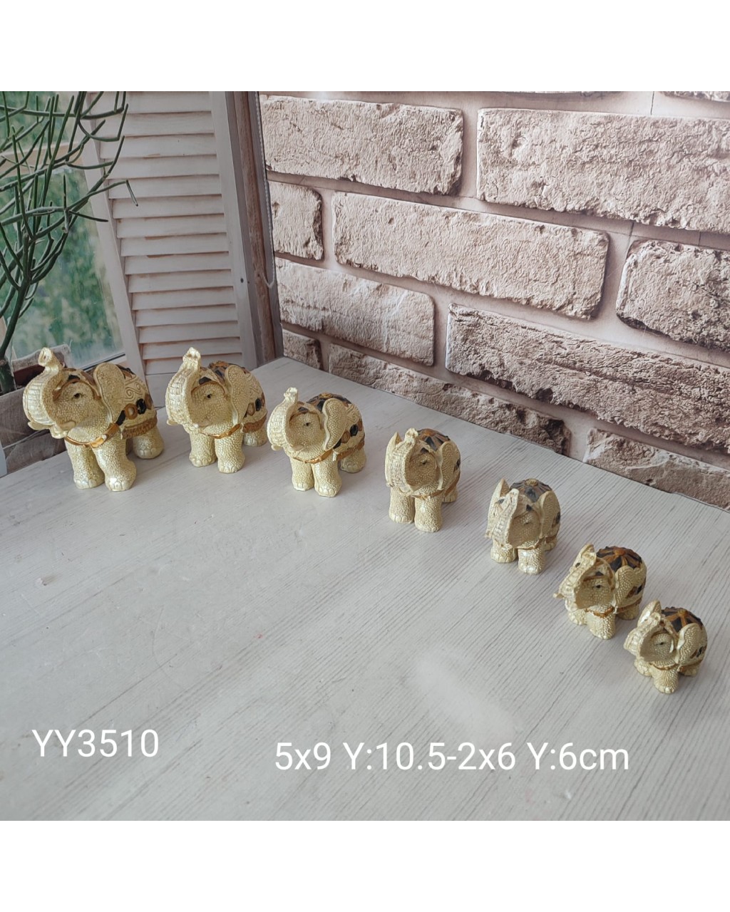 YY3510 - FİL SETİ BİBLO - SİLİKON KALIP 