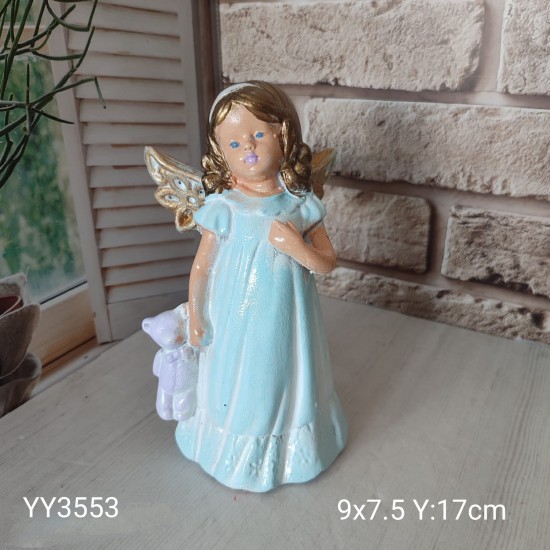 YY3553 - AYICIK TUTAN MELEK KIZ - BİBL0 - SİLİKON KALIP YY3553 - AYICIK TUTAN MELEK KIZ - BİBL0 - SİLİKON KALIP