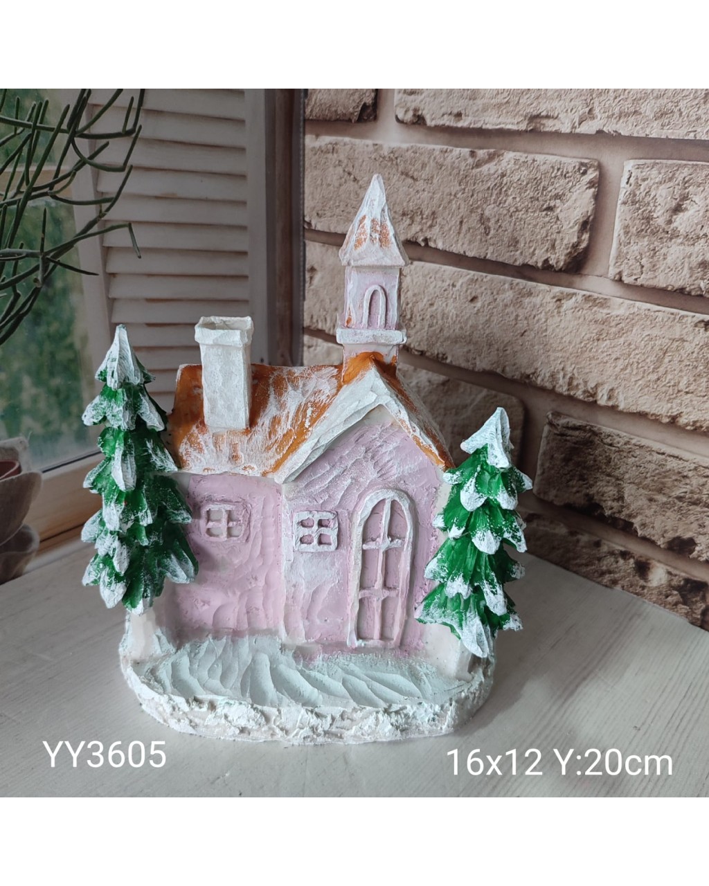 YY3605 - KIŞ TEMALI BÜYÜK EV - BİBLO - SİLİKON KALIP 