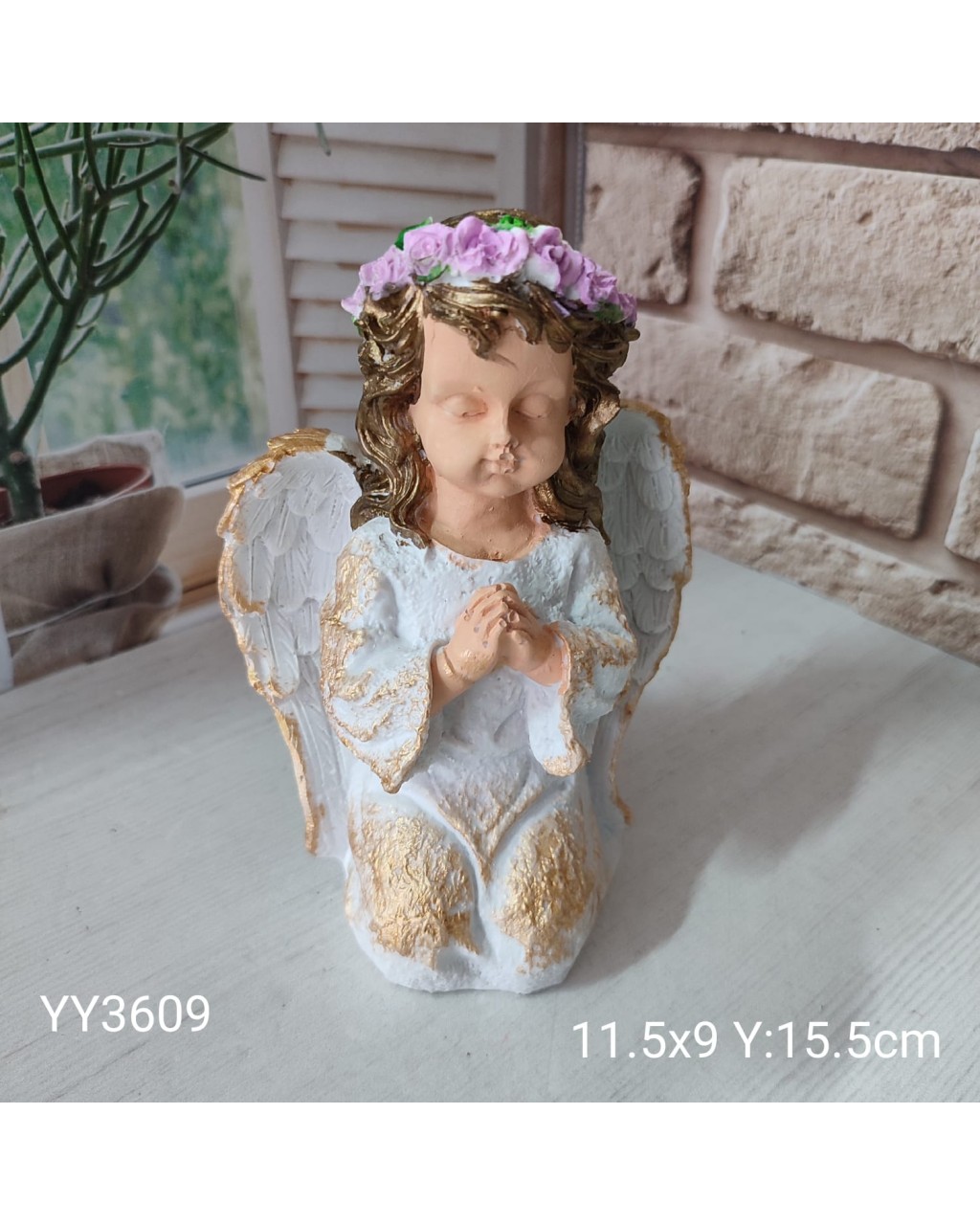 YY3609 - DUA EDEN MELEK KIZ BİBLO - SİLİKON KALIP 