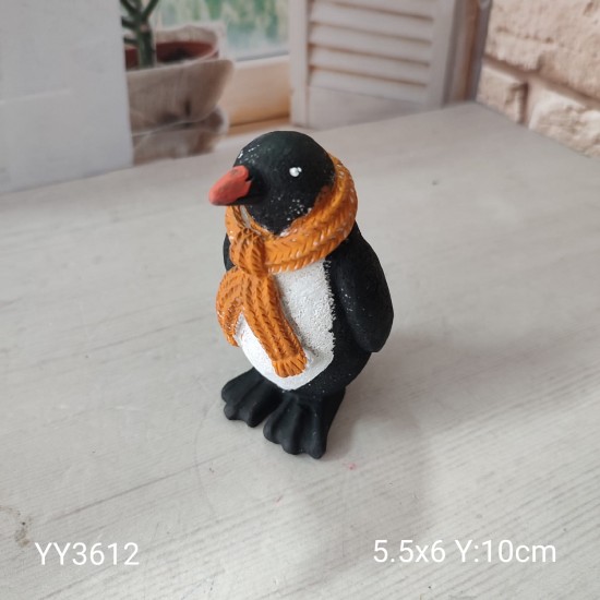 YY3612 - ATKILI PENGUEN BİBLO - SİLİKON KALIP 