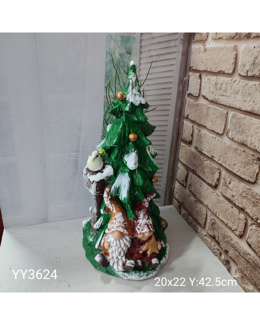 YY3624 - YILBAŞI TEMALI ÇAM AĞACI - BİBLO - SİLİKON KALIP 