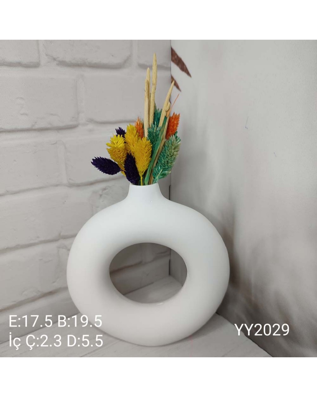 YY2029 Simit Vazo Bohem Vazo 19.5 Cm Silikon Kalıp YY2029 Simit Vazo Bohem Vazo 19.5 Cm Silikon Kalıp