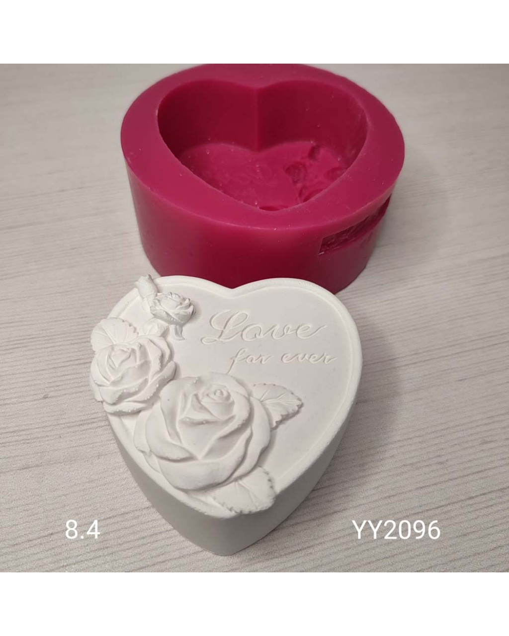 YY2096 Love For Ever Güllü Sabun Kalıbı Silikon Kalıp