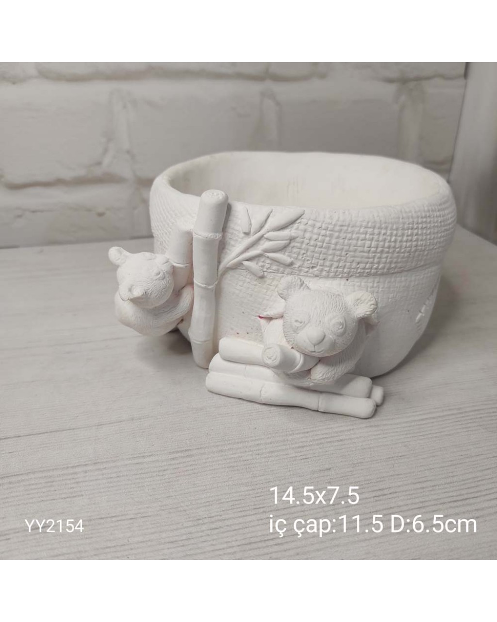 YY2154 Pandalı Koalalı Saksı Silikon Kalıp YY2154 Pandalı Koalalı Saksı Silikon Kalıp