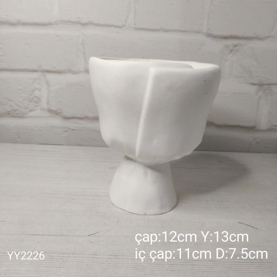 Buket Saksı 13 cm Silikon Kalıp • El Yapımı Dekoratif Saksı ve Özel Tasarım Hediye Seçeneği!