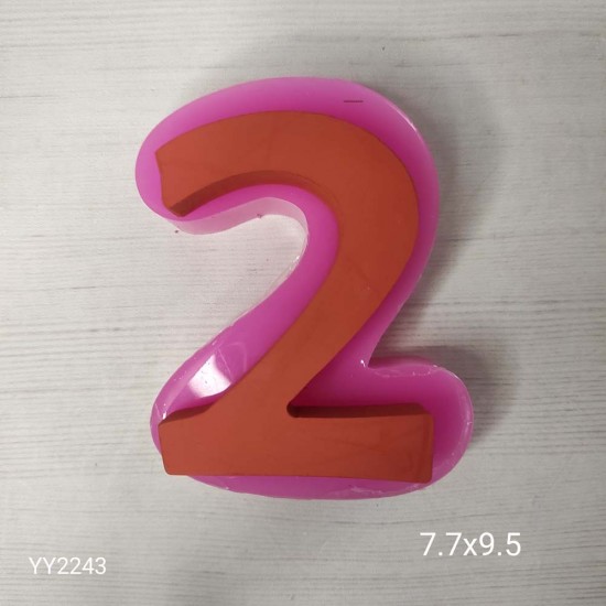 YY2243 10Cm Rakamlar 2 Silikon Kalıp