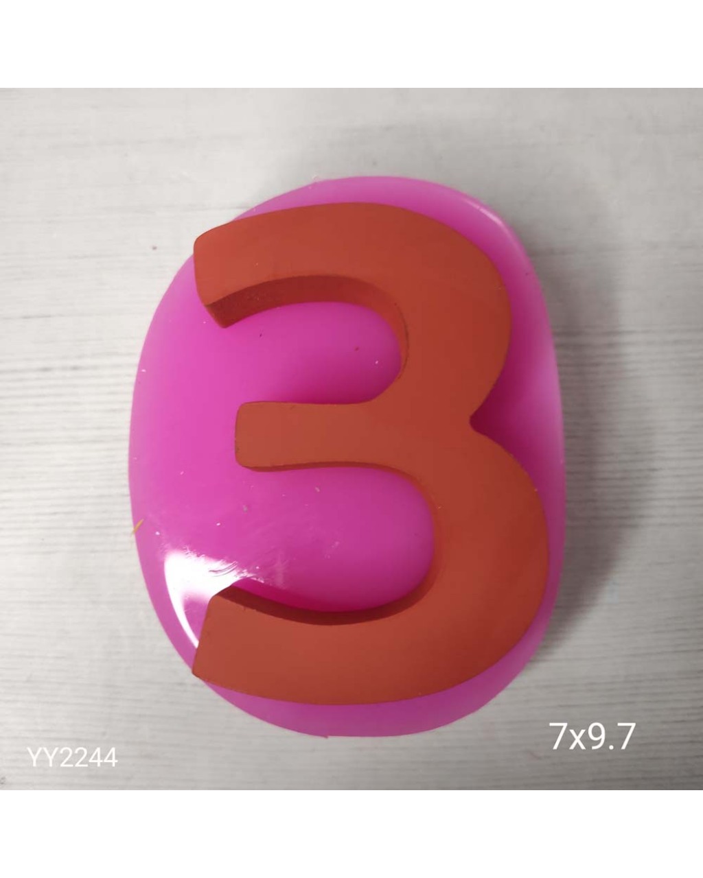 YY2244 10Cm Rakamlar 3 Silikon Kalıp