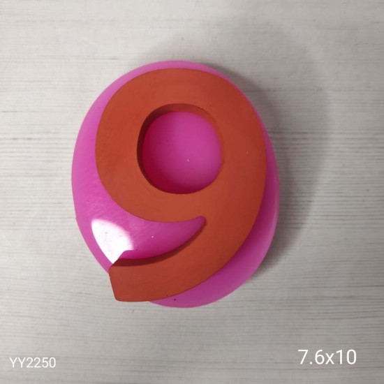 YY2250 10Cm Rakamlar 9 Silikon Kalıp YY2250 10Cm Rakamlar 9 Silikon Kalıp