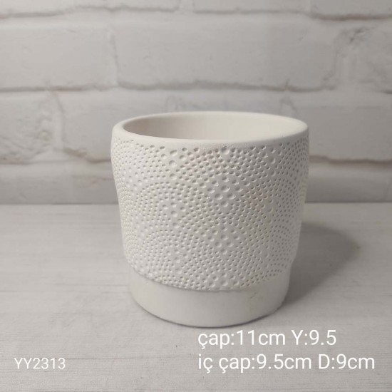 Nokta Desenli Saksı Silikon Kalıp • El Yapımı Modern Saksı Tasarımları için Hediye Seçeneği!