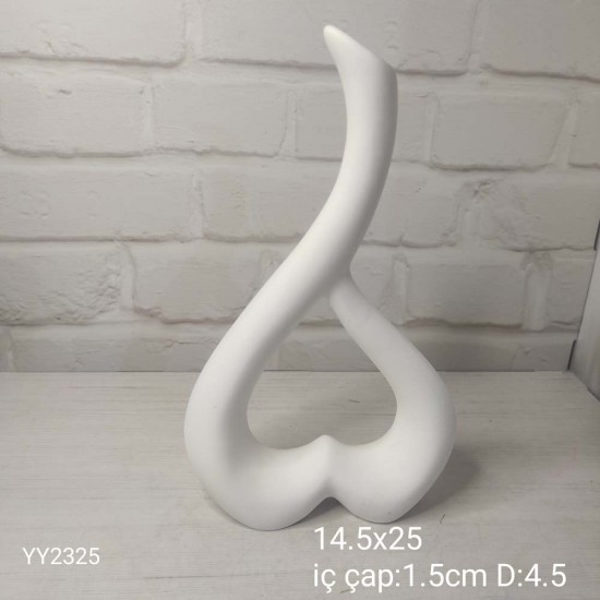 YY2325 Kalp Vazo İnce  Silikon Kalıp