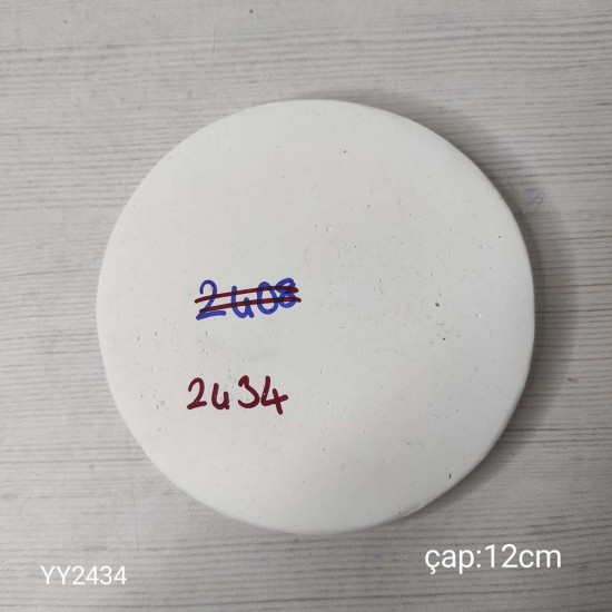 YY2434 Daire Tabanlık 12Cm Silikon Kalıp YY2434 Daire Tabanlık 12Cm Silikon Kalıp