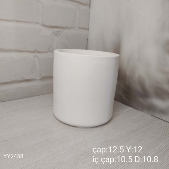 YY2458 Silindir Saksı 12,5X12Cm Silikon Kalıp YY2458 Silindir Saksı 12,5X12Cm Silikon Kalıp