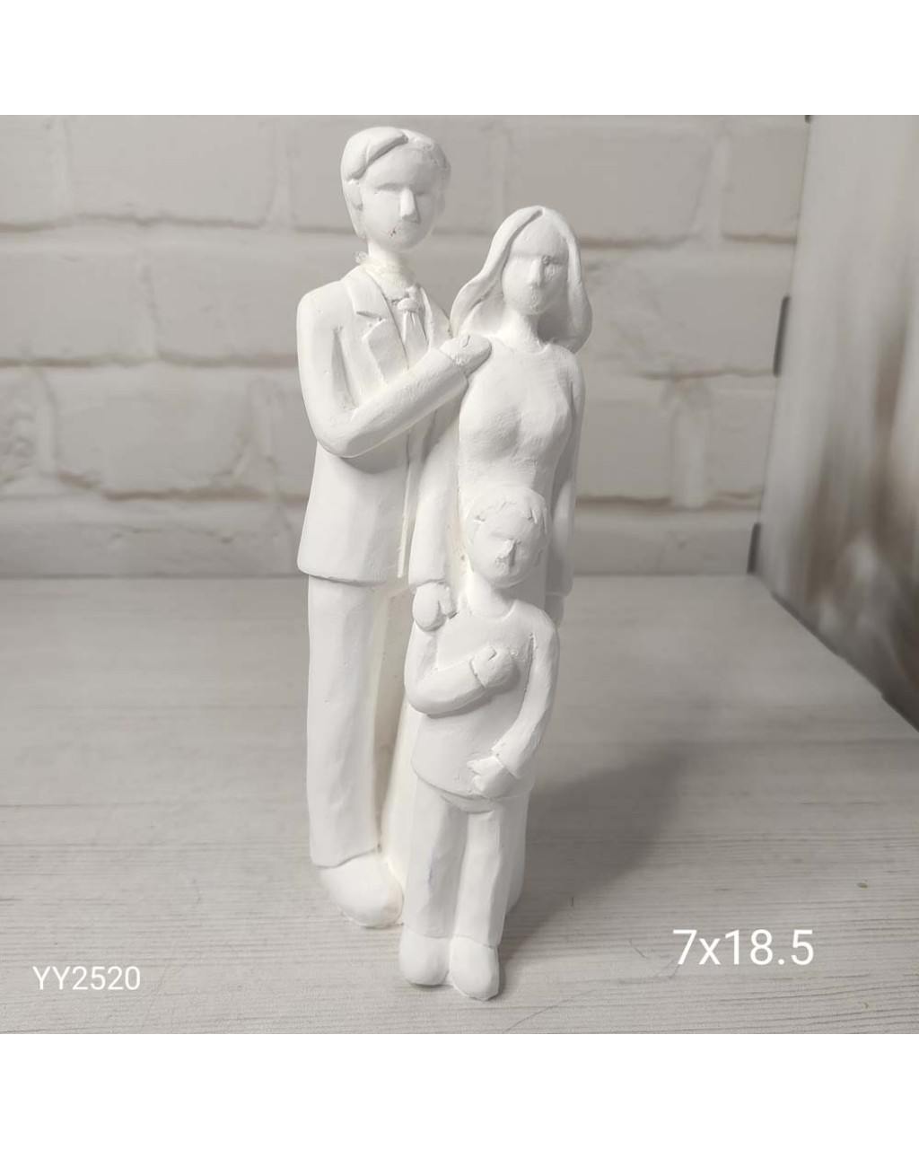 YY2520 Anne Baba Erkek Çocuk Aile Biblo Silikon Kalıp
