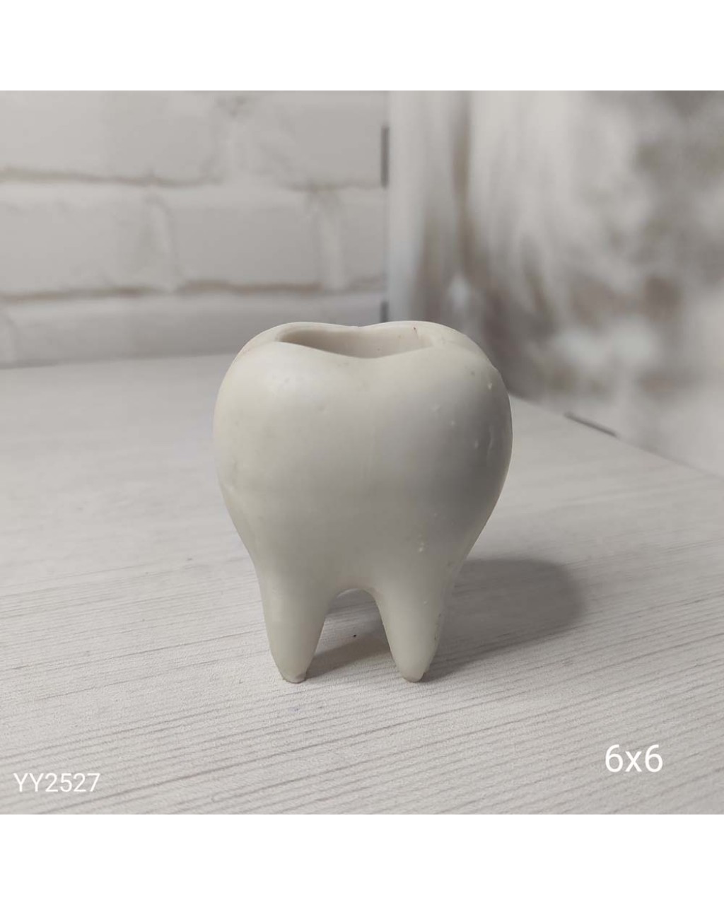 YY2527 Diş Saksı 6X6Cm Silikon Kalıp YY2527 Diş Saksı 6X6Cm Silikon Kalıp