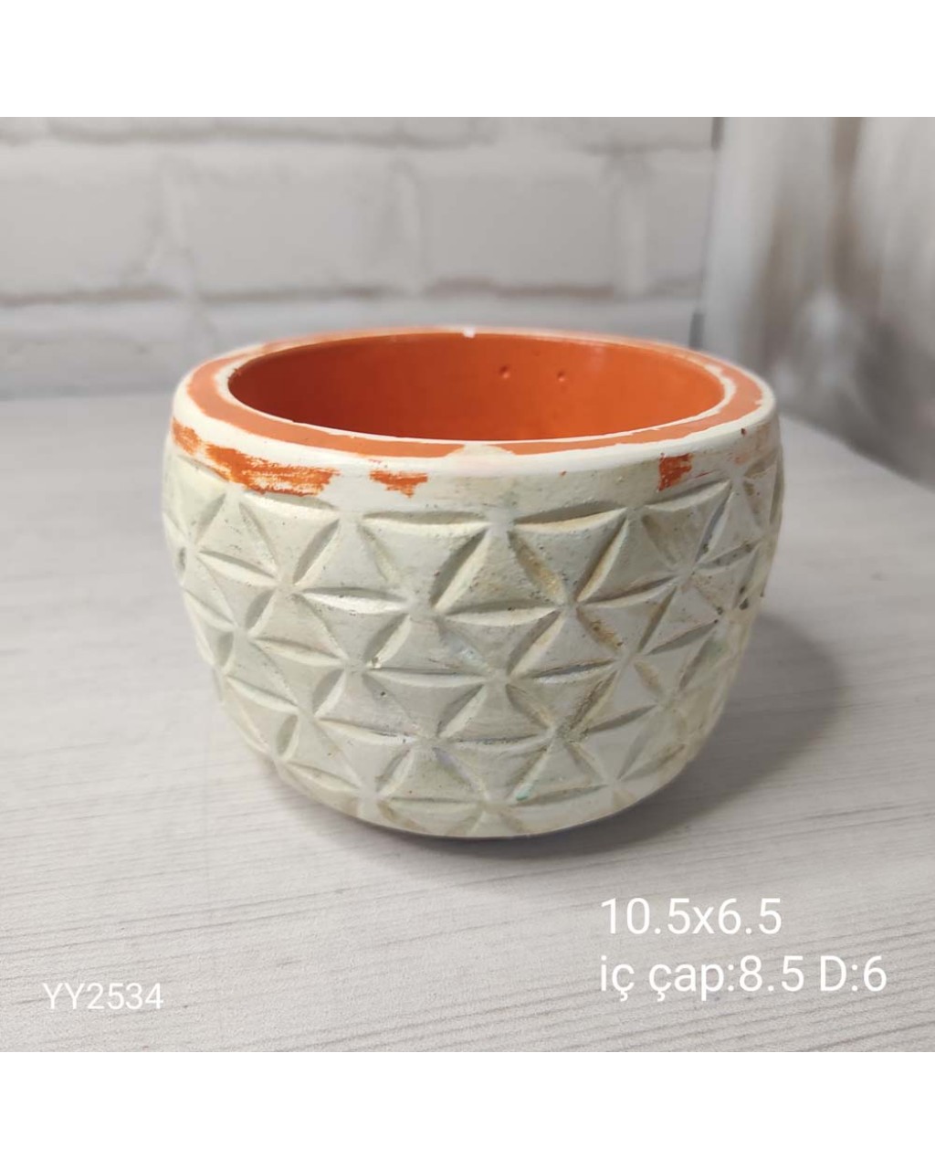 YY2534 Üçgen Çizgili Desenli Saksı Silikon Kalıp YY2534 Üçgen Çizgili Desenli Saksı Silikon Kalıp