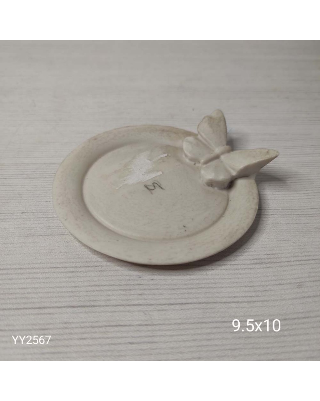 YY2567 Yuvarlak Çay Tabağı Kelebekli Silikon Kalıp