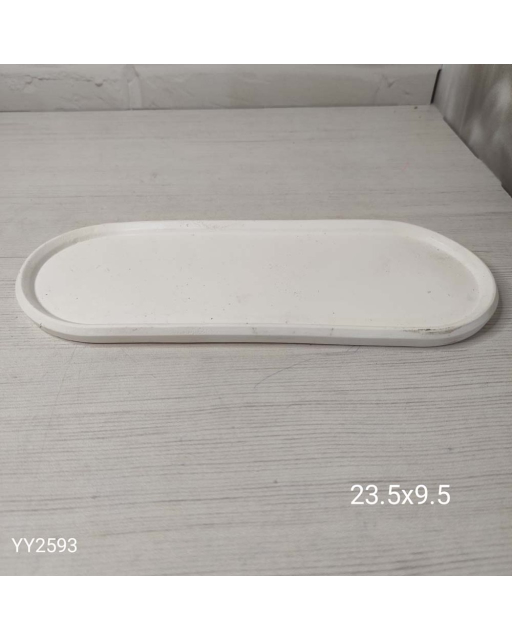 YY2593 Oval Sunumluk 23.5X9.5Cm Silikon Kalıp