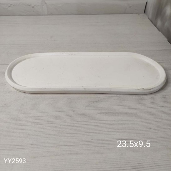 YY2593 Oval Sunumluk 23.5X9.5Cm Silikon Kalıp