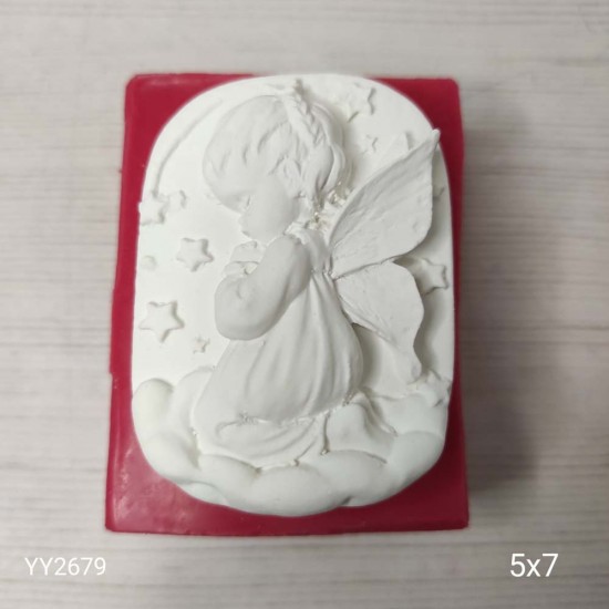 YY2679 Dua Eden Melek Kız Magnet Silikon Kalıp