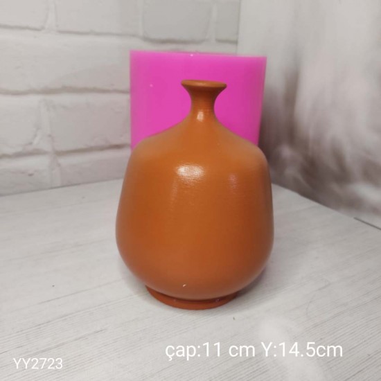 YY2723 Şişirme Vazo 14,5Cm Silikon Kalıp