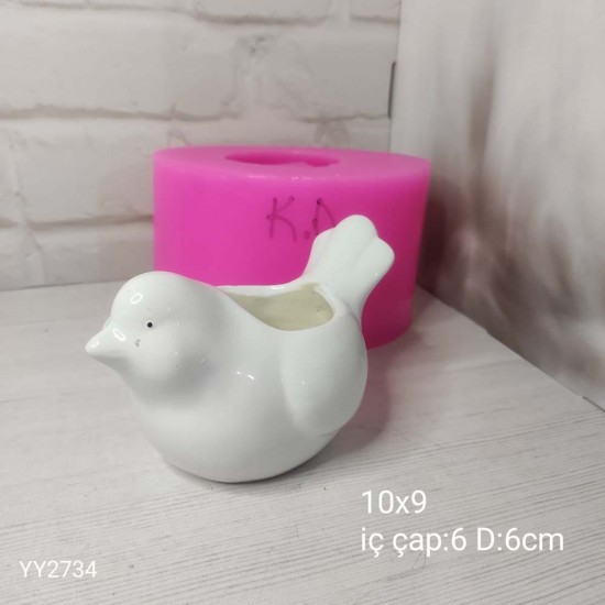 YY2734 Kuş Saksı Silikon Kalıp