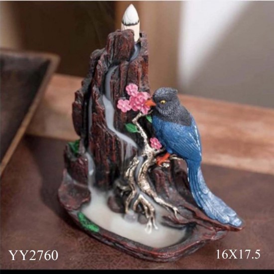 YY2760 Tütsülük Uzun Kuyruk Kuşlu Silikon Kalıp