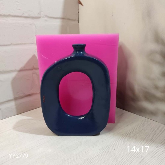 YY2779 Balon Başlı Ortası Boş Vazo 17Cm Silikon Kalıp YY2779 Balon Başlı Ortası Boş Vazo 17Cm Silikon Kalıp