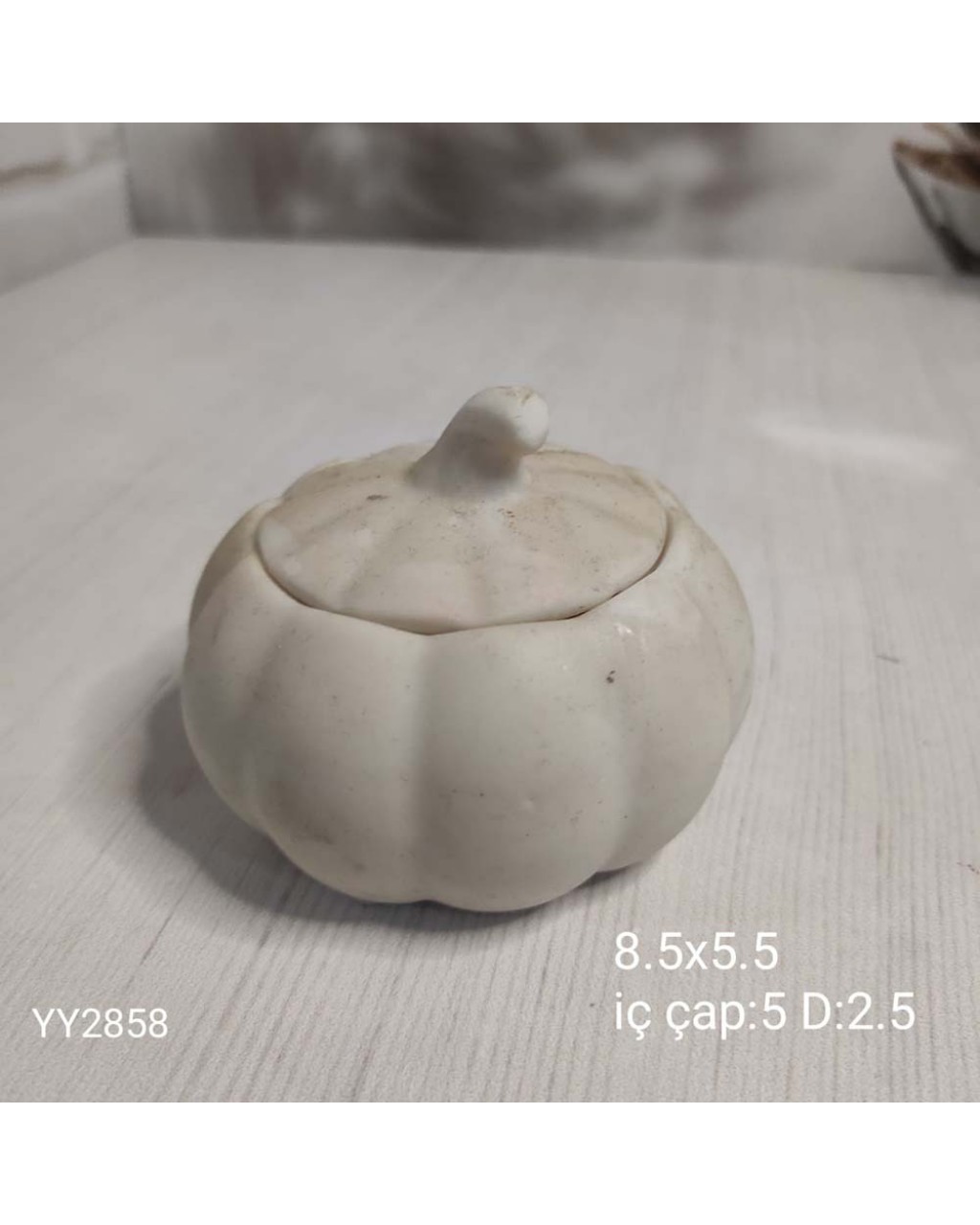 YY2858 Kapaklı Kabak 8.5X5.5 Silikon Kalıp