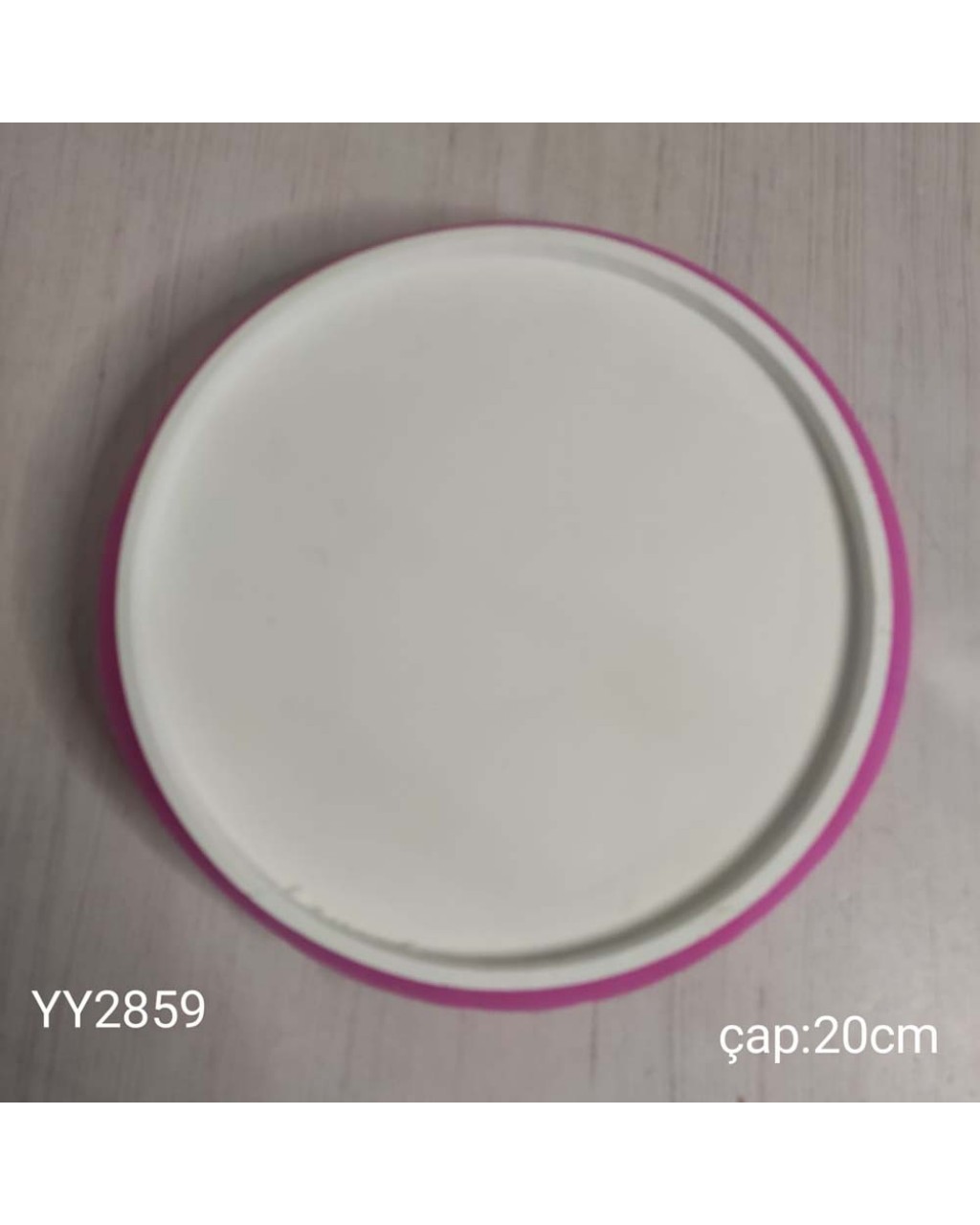 YY2859 Yuvarlak Sunumluk Tabak 20Cm Silikon Kalıp YY2859 Yuvarlak Sunumluk Tabak 20Cm Silikon Kalıp