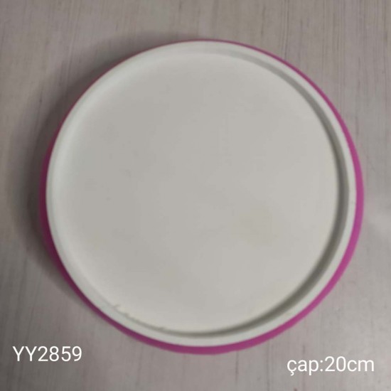 YY2859 Yuvarlak Sunumluk Tabak 20Cm Silikon Kalıp