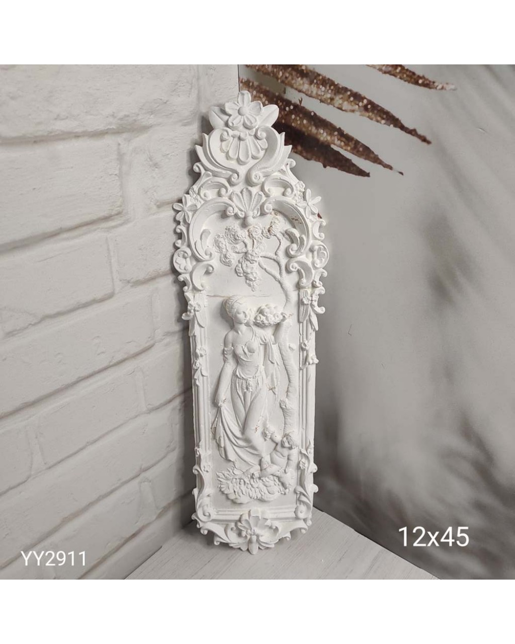 YY2911 Duvar Süsü Tek Kadın Figürlü Elinde Meyve Tabağı Tutan Silikon Kalıp YY2911 Duvar Süsü Tek Kadın Figürlü Elinde Meyve Tabağı Tutan Silikon Kalıp