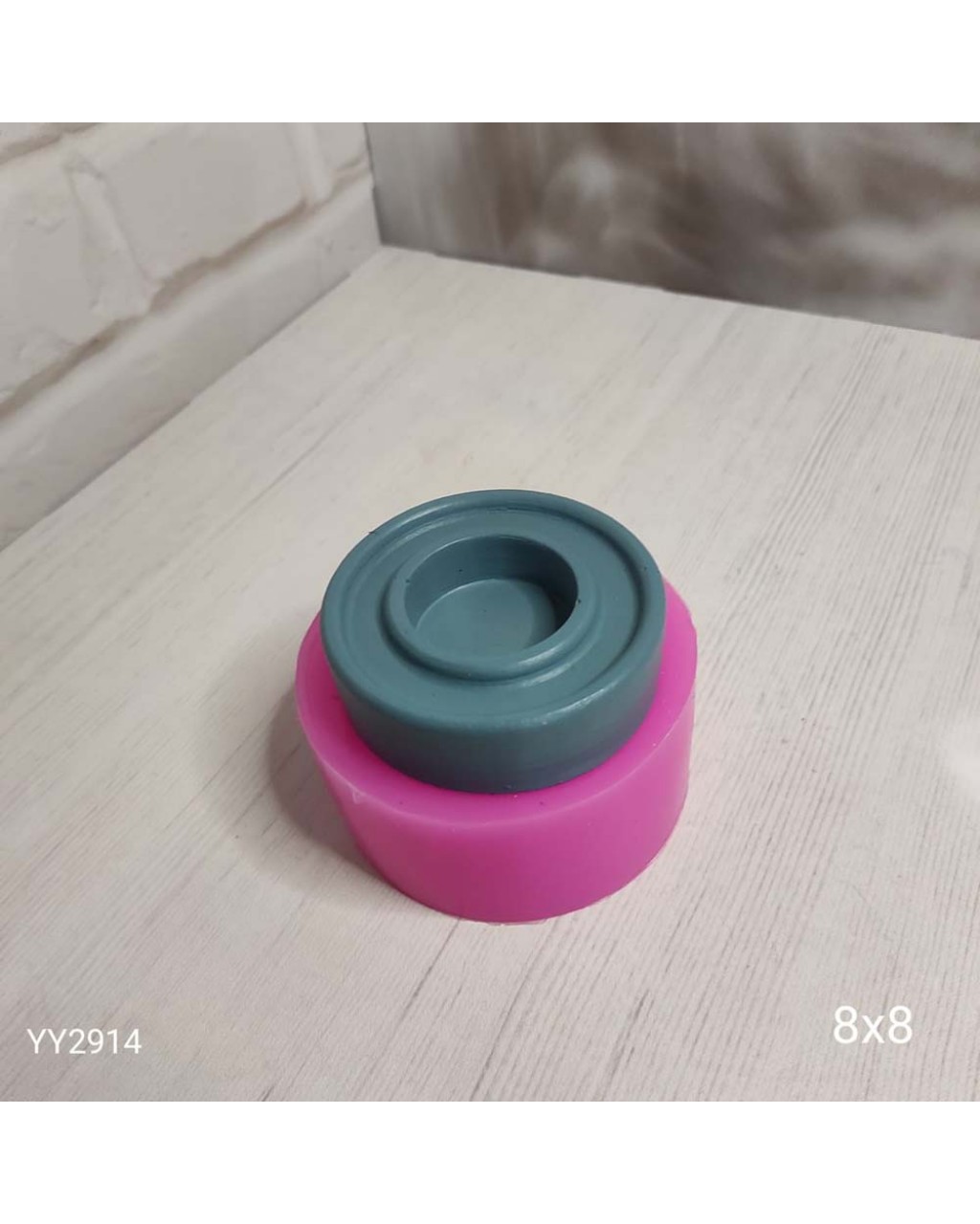 YY2914 Yuvarlak Mumluk 8X8 Silikon Kalıp YY2914 Yuvarlak Mumluk 8X8 Silikon Kalıp