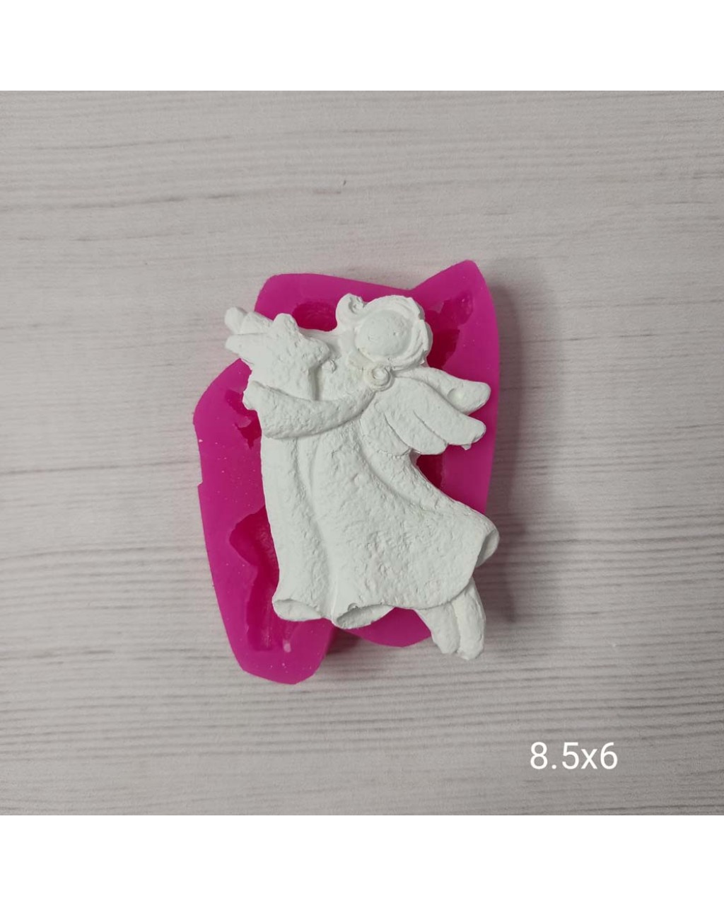 YY0020 Elinde Yıldız Olan Uçan Melek Silikon Kalıp