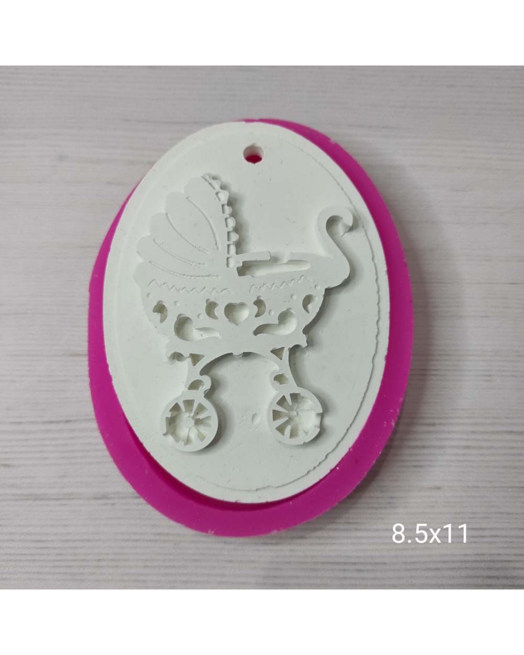 YY0105 Elips Bebek Arabalı Silikon Kalıp