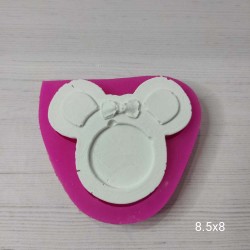 YY0118-Mıck Mouse Çerçeve Silikon Kalıp-8,5x8