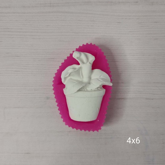 YY0201 Saksıda Çiçek Silikon Kalıp