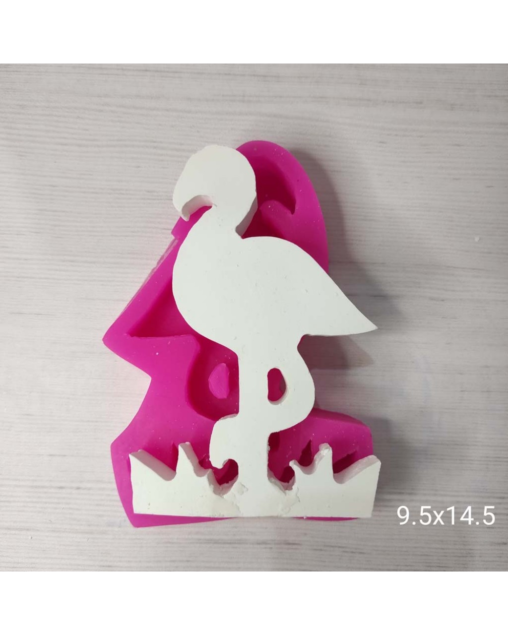 YY0280-Filamingo Sazlıklı 2D Silikon Kalıp-9,5x14,5cm