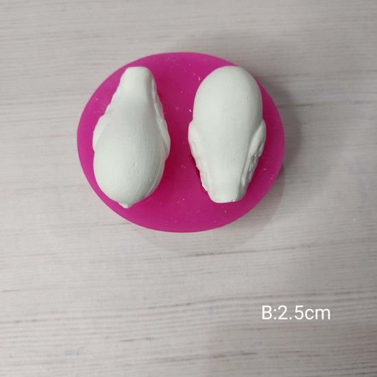 YY0303 İkili Tombul Kuş Silikon Kalıp