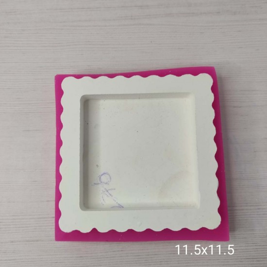 YY0333 Fırfırlı Kare Çerçeve Silikon Kalıp