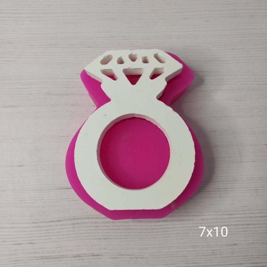 YY0357 Elmas Yüzük Yuvarlak Çerçeve Silikon Kalıp