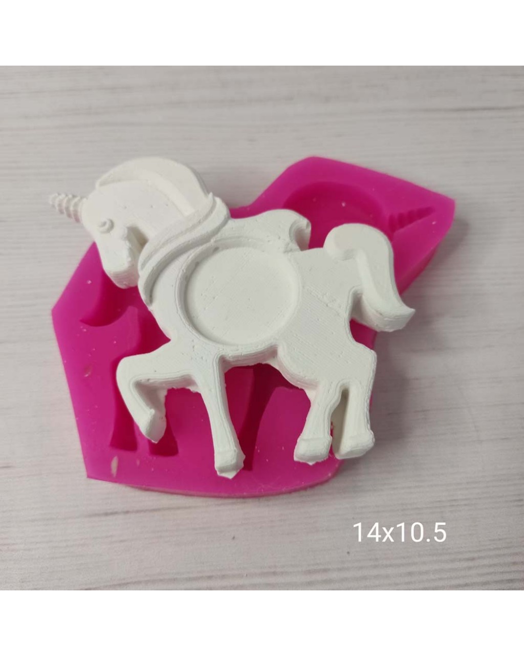 YY0364 Unicorn Ortası Yuvarlak Çerçeve Silikon Kalıp