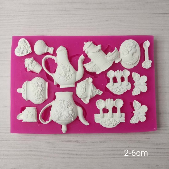 YY0408 Minyatür Mutfak Eşyaları Silikon Kalıp