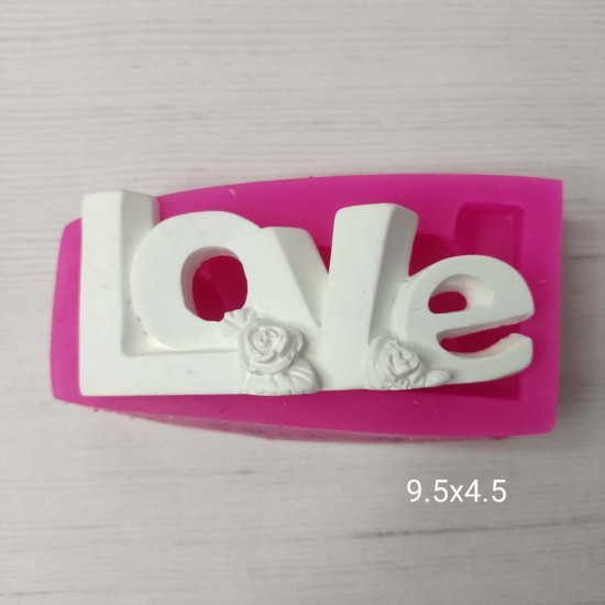 YY0411 Love Yazısı Silikon Kalıp