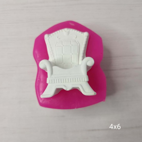 YY0433-Tekli Berjer Koltuk Silikon Kalıp-4X6cm YY0433-Tekli Berjer Koltuk Silikon Kalıp-4X6cm