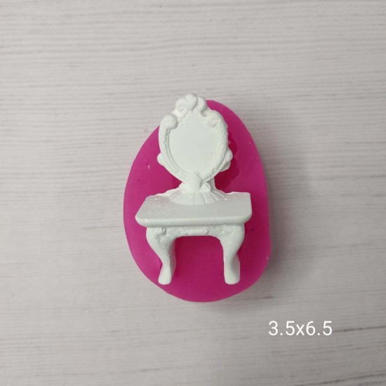 YY0437-Aynalı Masa Silikon Kalıp-3,5X6,5cm YY0437-Aynalı Masa Silikon Kalıp-3,5X6,5cm