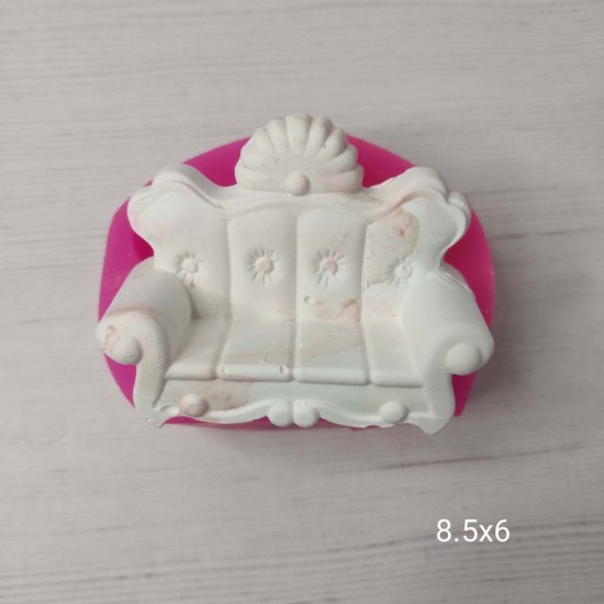 YY0444-3Lü Koltuk Silikon Kalıp-8,5X6cm YY0444-3Lü Koltuk Silikon Kalıp-8,5X6cm
