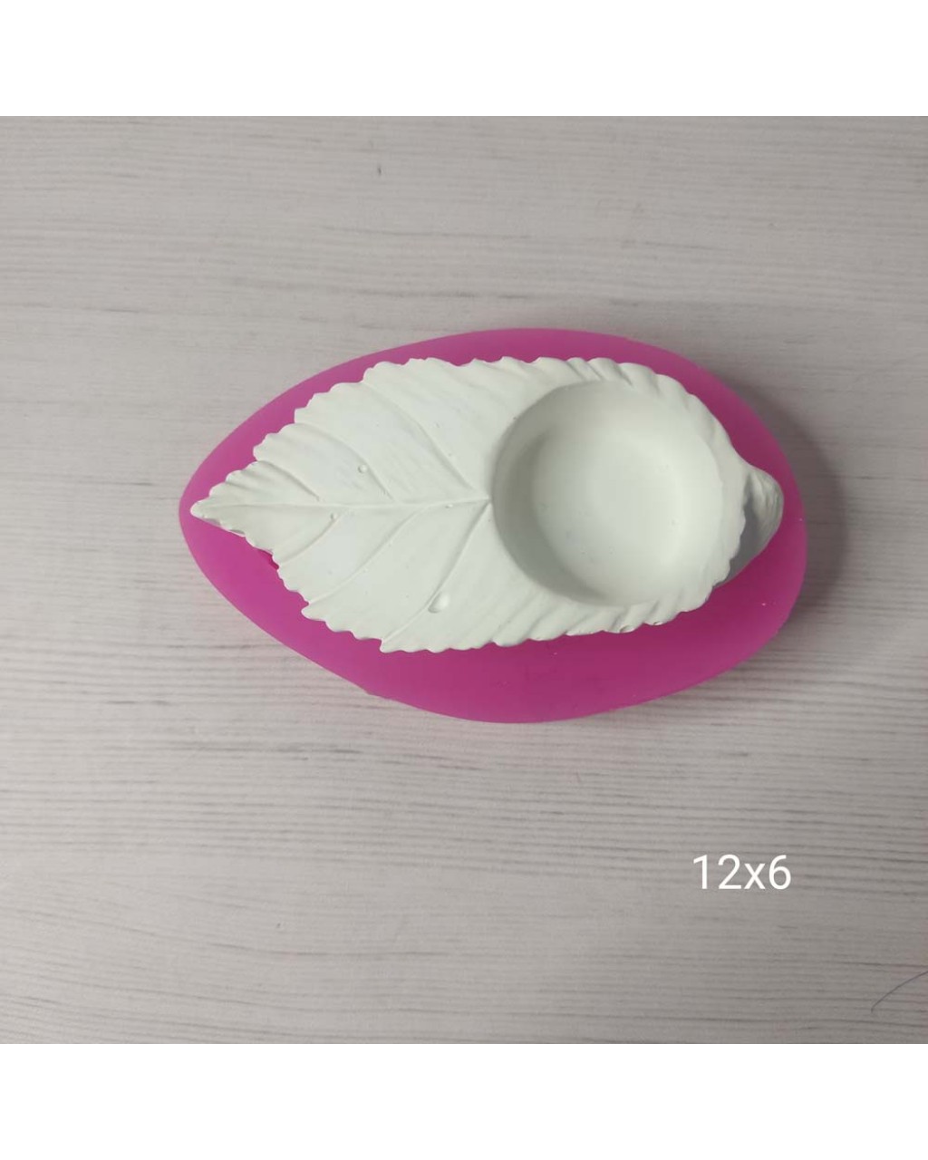 YY0519 Tek Yaprak Tealight Mumluk Silikon Kalıp