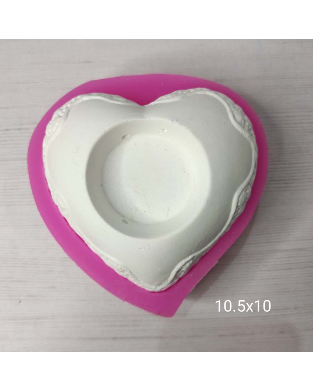 YY0521 Kalp Tealight Mumluk Silikon Kalıp